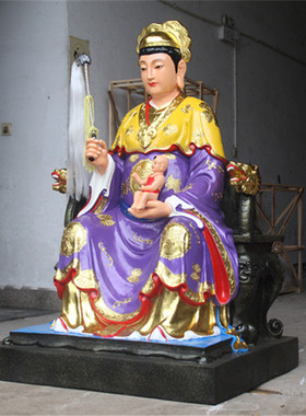 碧霞元君泰山老母供奉树脂佛像