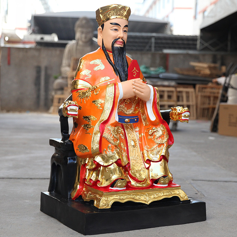 寺庙七彩包老爷佛像寺庙大型神像包青天神像黑脸包拯包大人摆件