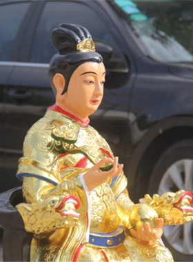 树脂贴金彩绘寺庙菩萨佛像