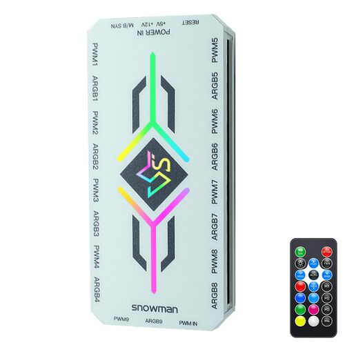 冰曼机箱风扇ARGB控制器PWM温控集线器5V三针神光同步镜面二合一 - 图3