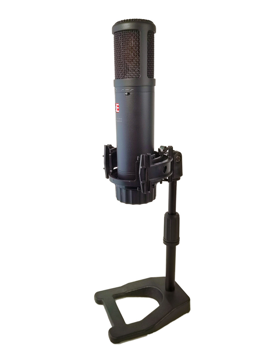 美国sE 2200大振膜电容麦克风防震架支架X1A专业桌面架子防喷罩带 - 图0