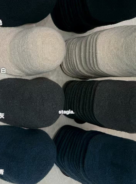 韩系复古秋冬羊毛感短檐报童帽女