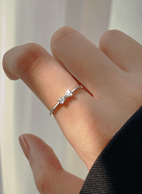 925纯银戒指轻奢ins女