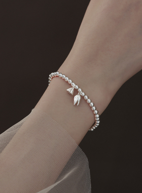 999足银手链女手串轻奢纯银两世欢手环小众精致ins手饰礼物送女友