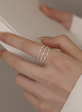 925银流苏抽拉时尚女戒