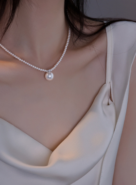 银奥925银女生甜美风项链