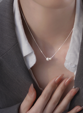 925银双珠小众百搭锁骨链女款