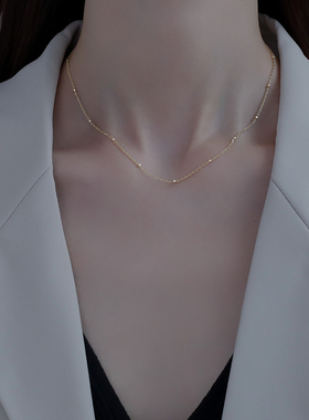 925纯银简约气质甜美项链