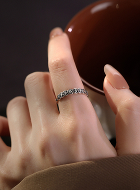 925纯银招财钱多多戒指