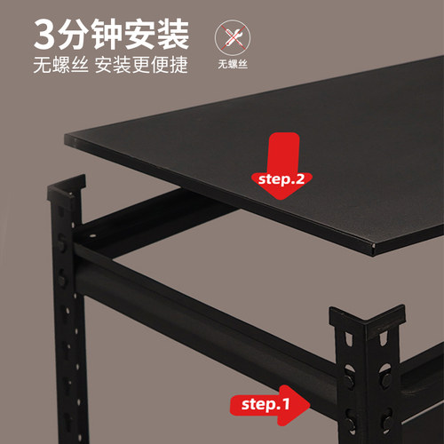 货架置物架多层仓储展示架超市仓库储物铁架子角钢阳台收纳货架子 - 图3