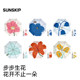 SUNSKIP sun protection umbrella titanium silver anti-UV sun umbrella three-fold dual-use sun umbrella for women