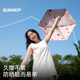 SUNSKIP polka double-layer sunscreen titanium silver umbrella anti-UV sun umbrella 50% off sunshade umbrella can be used in rain or shine