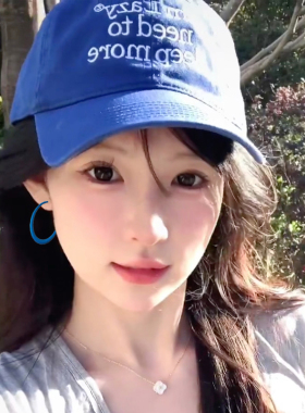 克莱因蓝耳圈纯银女高级感耳饰