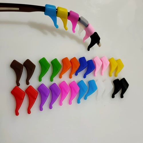 Нескользящие силиконовые очки, серьги, шнурок-держатель, детские носки, фиксаторы в комплекте