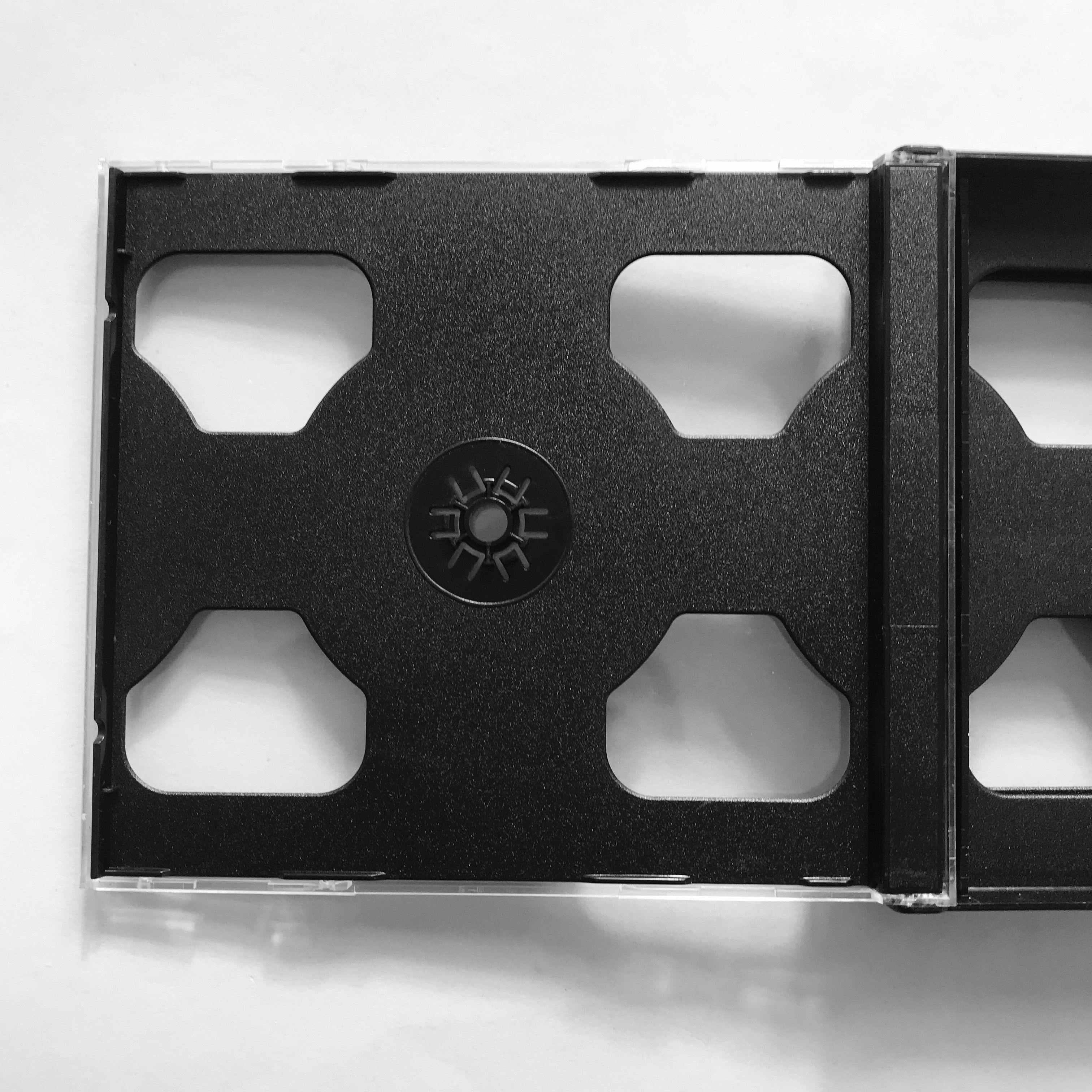 进口原版CD盒 CD光盘盒子 透明黑底5CD空盒 5CD厚盒 加厚5碟黑盒,淘宝优惠券,粉丝福利购,淘宝优惠卷