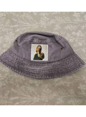 柯本涅盘朋克摇滚kurt cobain punk水洗做旧棉质渔夫帽子防晒