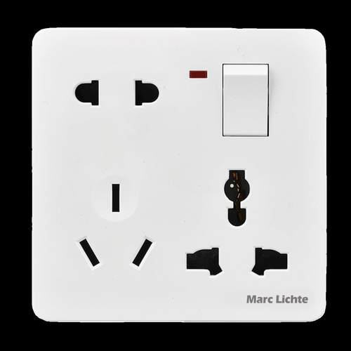 墙壁多孔家用10A暗装86型一开两三四5五六7七八8十孔开关插座面板 - 图3