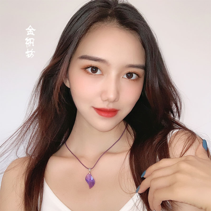 高级感奢华洛世奇子女潮个性项链绳 馨秀 金织坊首饰项链