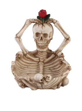 烟灰缸骷颅头个节日礼物居家摆件树脂骷髅头万圣节礼品动物头骨