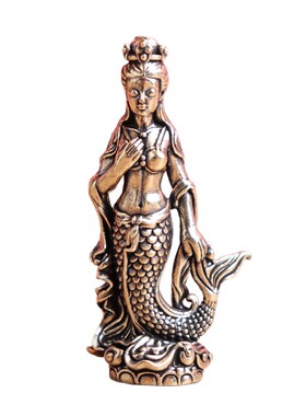 跨境热销黄铜美人鱼摆客厅装饰美女人物雕像工艺品办公室创意送礼