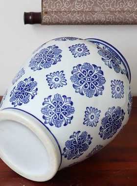 家居客厅仿古插花陶瓷器青花瓷