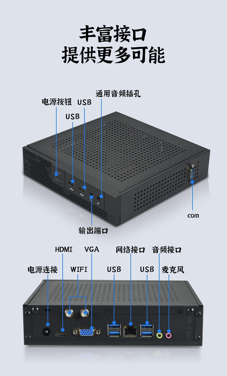 豆希国产飞腾D2000兆芯八核6580U/RK3588/OPS插拔电脑麒麟linux - 图2