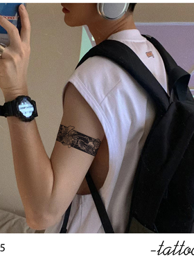 日式臂环组合丨草本纹身贴图日系男女款手臂腿防水持久不反光