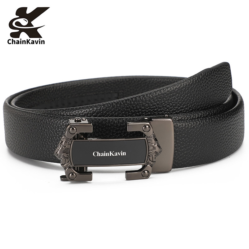 官方正版ChainKavin皮带男商务自动扣年轻人百搭原版G腰带8字礼盒