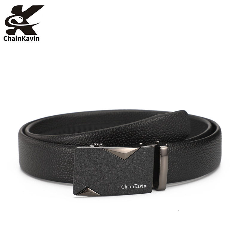 官方正版ChainKavin皮带男商务自动扣年轻人百搭原版G腰带8字礼盒