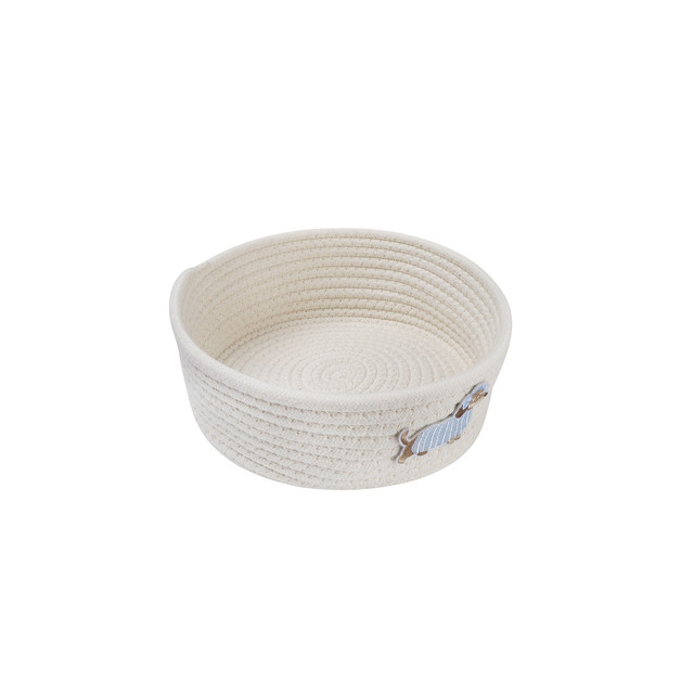 Debris sorting basket cartoon puppy knitting storage basket