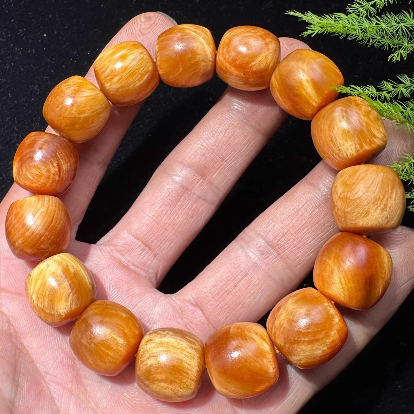 天然北沉香老型珠原生态琥珀木满油全透光佛珠手串东北松明子,淘宝优惠券,粉丝福利购,淘宝优惠卷