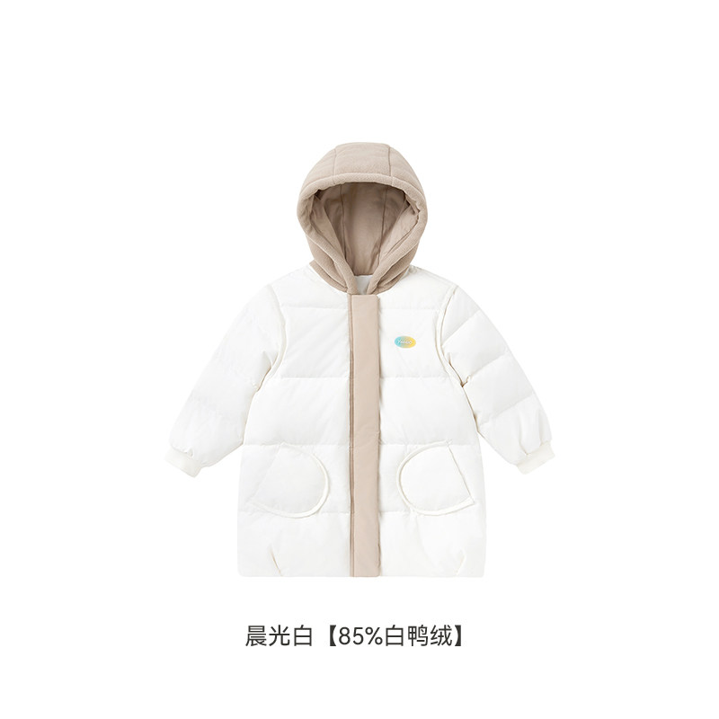 英氏童装羽绒服男女宝宝童轻薄白鸭羽绒马甲背心夹克外套