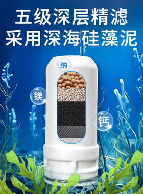 净水器家用厨房水龙头通用滤芯过滤器前置净化五级复合陶瓷滤芯