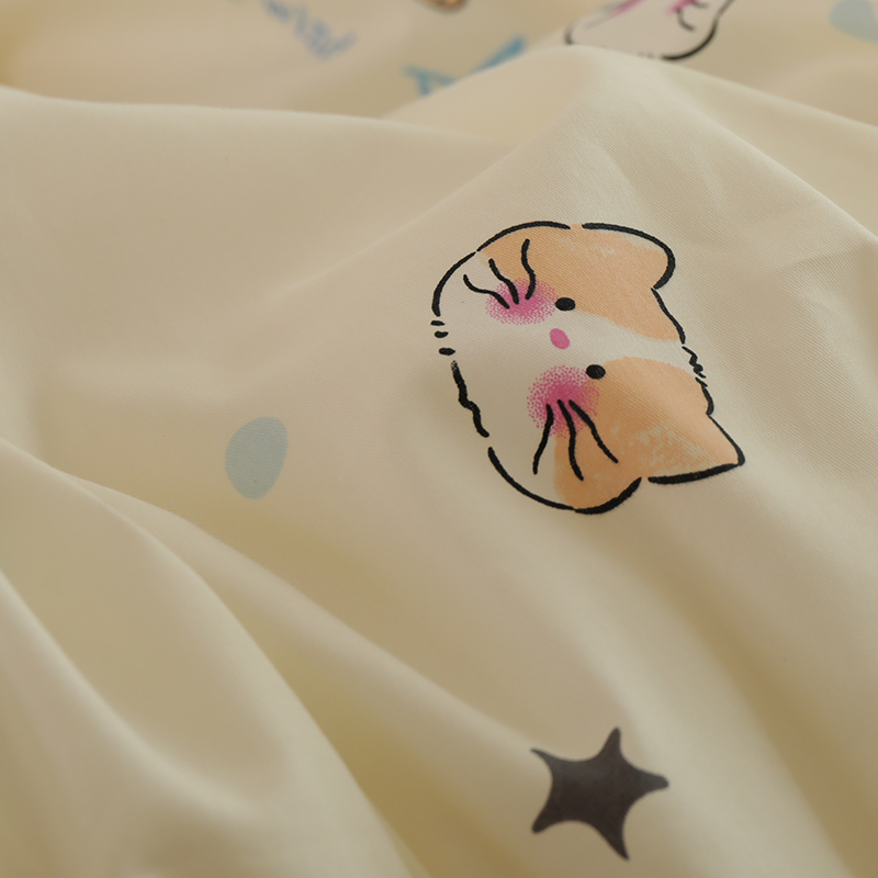 星星小猫咪可爱学生宿舍全棉纯棉被套单件双单人被罩150x200夏天