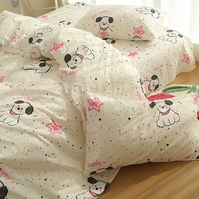 帕恰小狗 可爱儿童枕套单个枕头套一对家用纯棉100全棉48cmx74cm