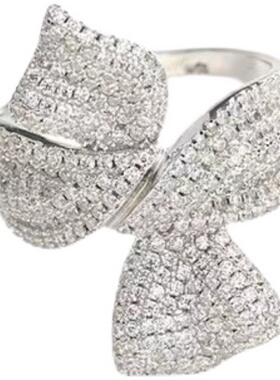 韩版闪钻重工潮流新款个性蝴蝶结手镯百搭套装款气质饰品