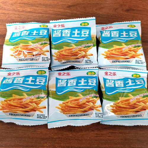 金之乐酱香土豆薯条童年儿时怀旧食品办公室休闲膨化零食小吃 - 图3