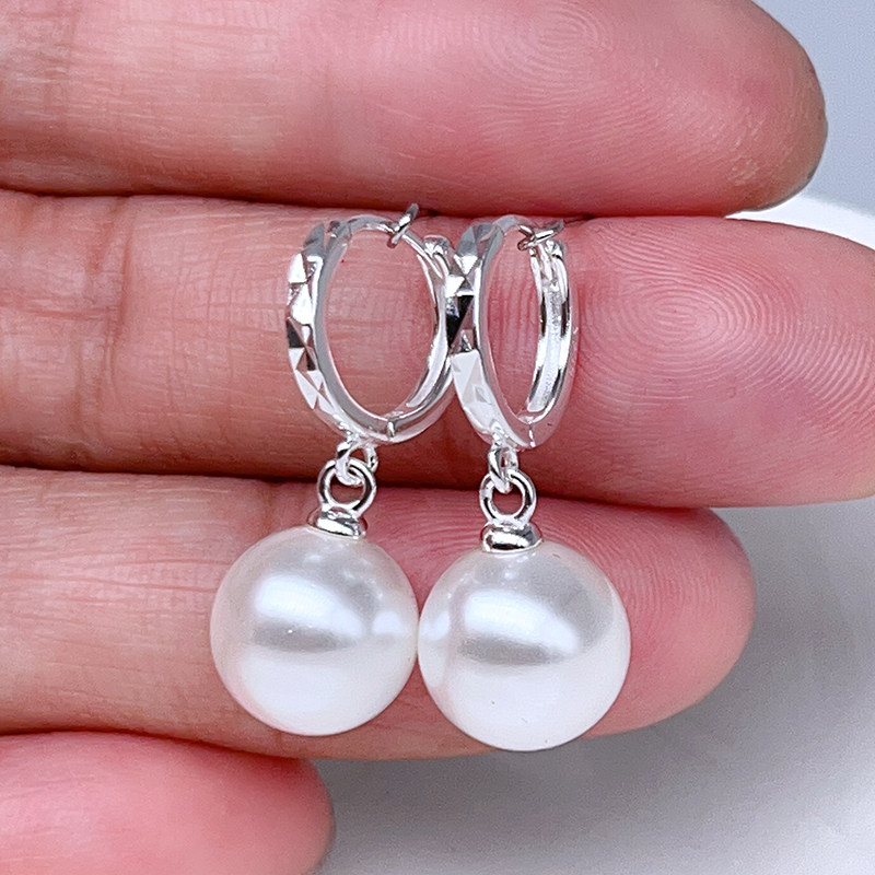 足银s999纯银珍珠耳环女2025新款爆款高级感时尚耳坠气质百搭耳饰,淘宝优惠券,粉丝福利购,淘宝优惠卷