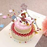 Детские карточки, трехмерная милая открытка для письма, DIY, 3D, делается под заказ