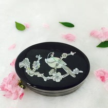 Overseas Gift Ventron Lacquer Art Lacquered Duck Egg Powder Box Shells Inlaid With Shefu Spring Wear