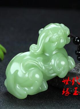 新疆和田玉生肖马手把件