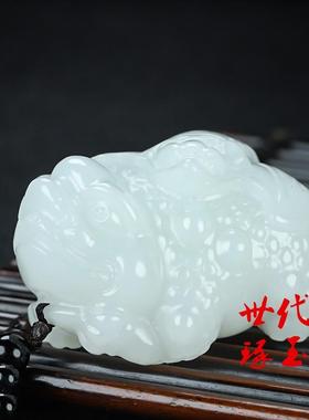 把玩件皮丘招财手饰貔貅天然玉石