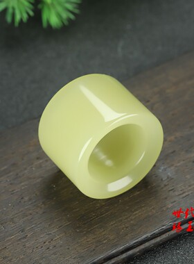 新品和田玉黄口扳指新疆黄口料男士扳指青白玉戒指指环糖玉扳指