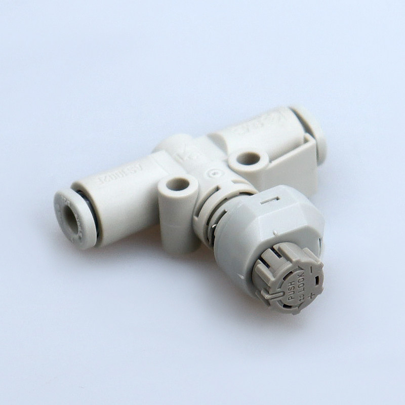 原装SMC新款气动带刻度管道型调速阀 直通型节流阀  AS2002FS-06 - 图1