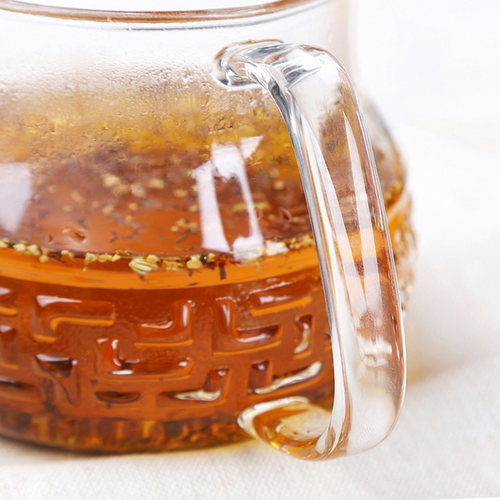 台湾宜龙eilong家用办公耐高温玻璃茶大师如意纹煮茶器过滤泡茶壶 - 图1
