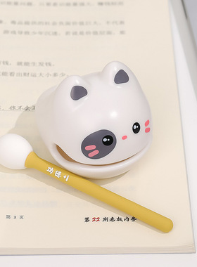 网红小木鱼敲打卡通小摆件办公室桌面情绪稳定解压治愈礼物男女生