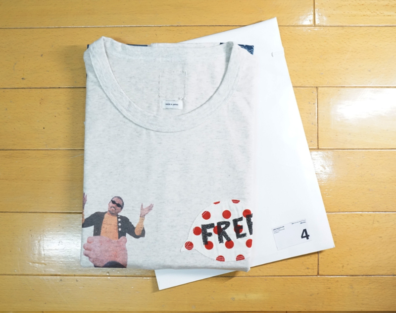 清仓 19ss JUMBO TEE COLLAGE拼接古布短袖圆领非visvim1-图2