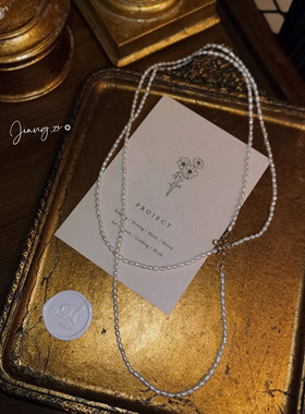 手链美国四叶草双层天然珍珠