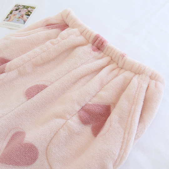 Trousers, flannel, warm and comfortable pajamas