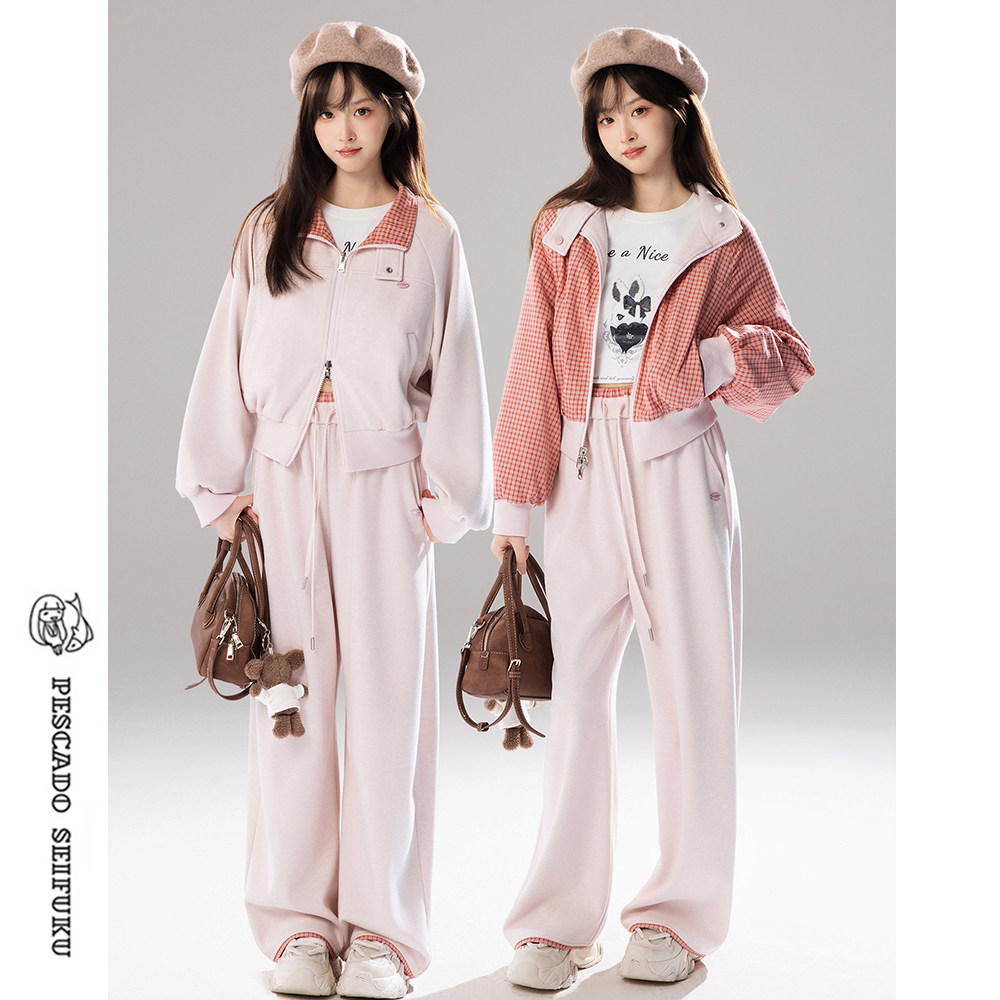 甜鱼少盐[织氧]两面穿拉链短款卫衣外套女2025新款小个子连帽开衫,淘宝优惠券,粉丝福利购,淘宝优惠卷